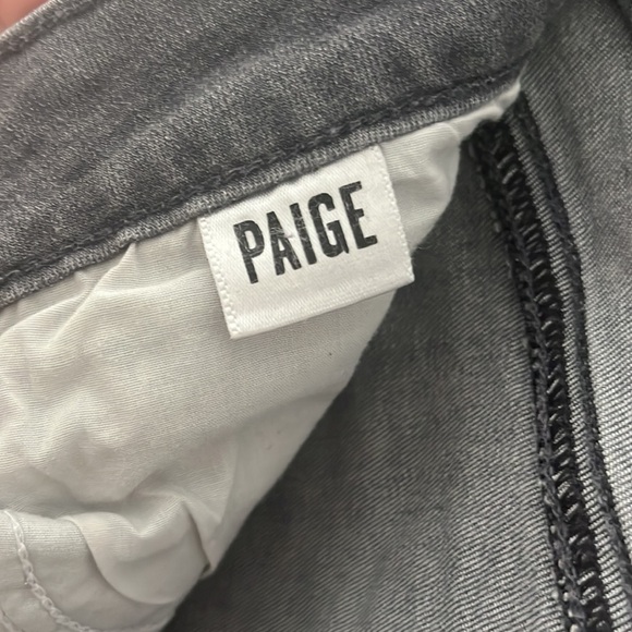 Paige denim. Verdugo ankle pants, dark wash. Grey wash denim jeans, size 28. - Picture 8 of 9